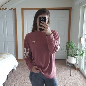 PINK Stadium Mock Neck Pullover